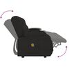 vidaXL Sillón de masaje reclinable 4 plazas con portavasos tela negro