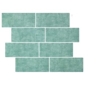 vidaXL Azulejo de metro 50 uds. Verde gris&aacute;ceo 29 x 21 cm