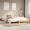 vidaXL Estructura de cama sin colch&oacute;n madera maciza de pino 180x200 cm