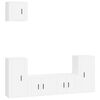 vidaXL Set de muebles para TV 5 piezas madera contrachapada blanco
