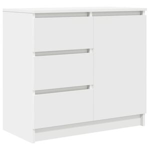 vidaXL Aparador con caj&oacute;n blanco 71x35x65 cm madera de ingenier&iacute;a