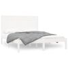 vidaXL Estructura de cama de madera maciza de pino blanca 160x200 cm