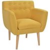 vidaXL Sill&oacute;n de tela amarillo