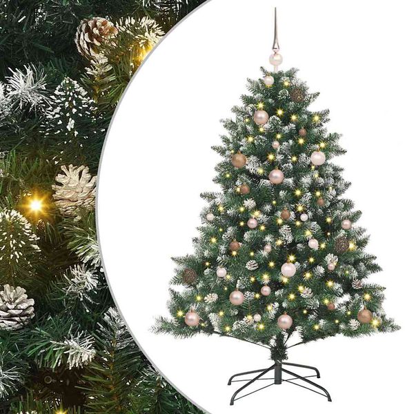 vidaXL &Aacute;rbol de Navidad artificial Verde 150 cm PVC, Pl&aacute;stico y Acero