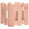 vidaXL Jardinera con dise&ntilde;o de valla madera maciza Douglas 30x30x30 cm