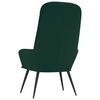 vidaXL Sill&oacute;n de relax de terciopelo verde oscuro