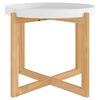 vidaXL Mesa de centro madera contrachapada y pino blanco 53x53x43,5cm