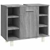 vidaXL Armario de ba&ntilde;o madera contrachapada gris Sonoma 60x32x53,5 cm