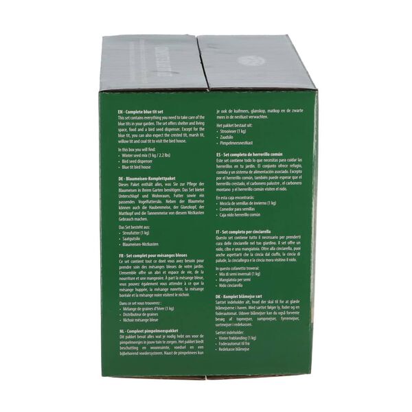 Esschert Design Juego completo de comedero para pájaros herrerillos