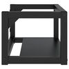 vidaXL Estructura de lavabo suspendido hierro negro 59x38x31 cm