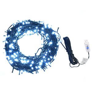 vidaXL Tira de luces 400 LED interior exterior blanco fr&iacute;o 40 m