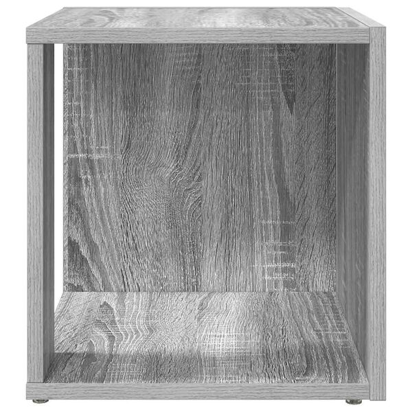 vidaXL Mesa auxiliar madera contrachapada gris Sonoma 33x33x34,5 cm