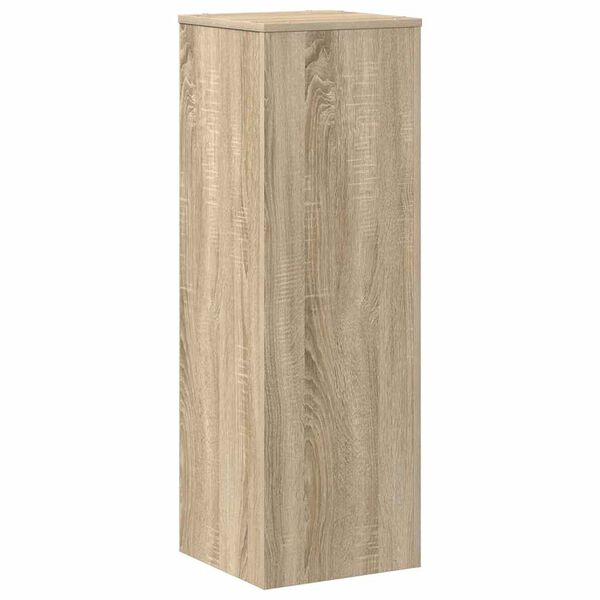 vidaXL Soportes de plantas madera ingenier&iacute;a roble Sonoma 33x33x100 cm