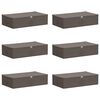 vidaXL Caja de Almacenamiento 6 uds. Tejido no tejido 70 x 40 x 18 cm