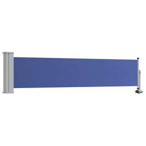 vidaXL Toldo lateral retr&aacute;ctil de jard&iacute;n azul 60x300 cm