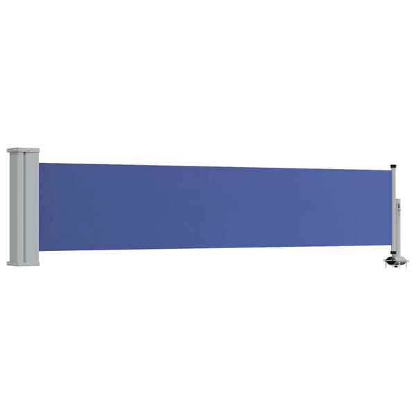 vidaXL Toldo lateral retr&aacute;ctil de jard&iacute;n azul 60x300 cm