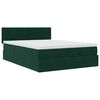 vidaXL Estructura cama otomana colch&oacute;n terciopelo verde oscuro