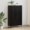 vidaXL Alacena Roble Negro 69,5 x 31 x 115 cm Madera contrachapada