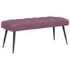 vidaXL Banco con tapicer&iacute;a con botones Morado 110 x 40 x 46 cm