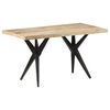 vidaXL Mesa de comedor madera de mango rugosa 140x70x76 cm