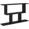 vidaXL Estante de pared Roble Negro 80 x 15 x 50,5 cm