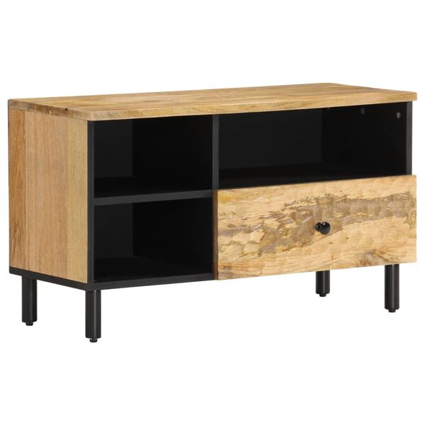 vidaXL Mueble de TV madera maciza de mango 80x33x46 cm