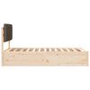 vidaXL Estructura de Cama con Cabecera Tapizada Taup&eacute; 100 x 200 cm