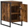 vidaXL Mesa de Noche Roble Humo 39,5 x 30 x 50 cm Madera contrachapada