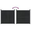 vidaXL Panel de valla WPC gris 1737x186 cm