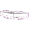 vidaXL Estructura de cama madera de ingenier&iacute;a gris Sonoma 90x190 cm