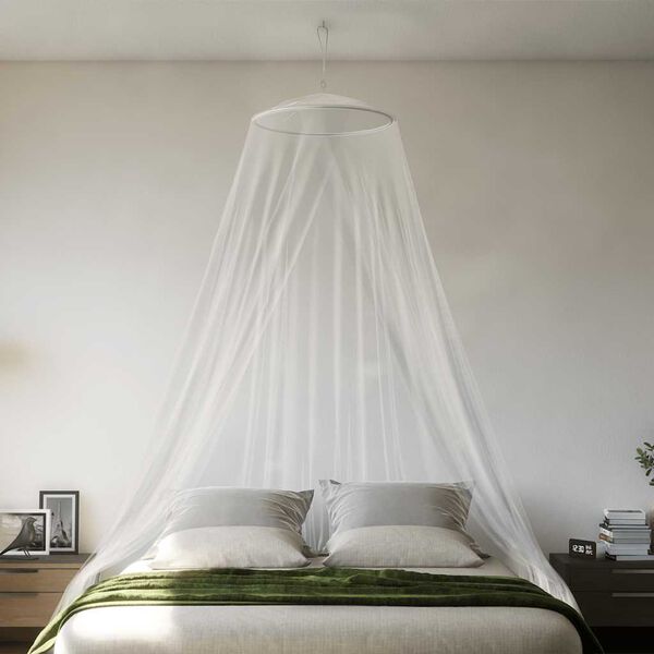 vidaXL Mosquitera para cama 220 malla blanco 56x56x220 cm