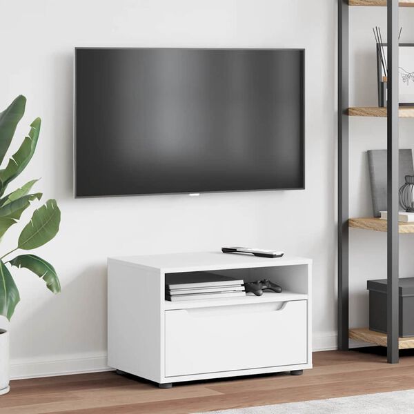 vidaXL Mueble de TV VISNES blanco 60x40x38 cm madera de ingenier&iacute;a