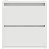 vidaXL Mesillas de noche de pared 2 uds blanco 38x34x40 cm