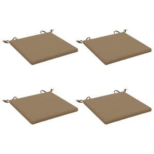 vidaXL Cojines de Asiento de 4 Piezas SOEST 4 uds. 100% Poli&eacute;ster