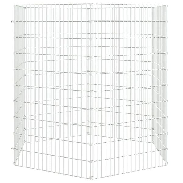 vidaXL Recinto animales corral 6 paneles hierro galvanizado 54x100 cm