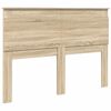 vidaXL Cabecero con cabecera Roble Sonoma 150 cm Madera contrachapada