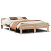 vidaXL Estructura de cama sin colch&oacute;n madera de pino blanco 150x200 cm