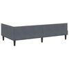 vidaXL Estructura de cama en esquina Gris oscuro 90 cm x 190 cm