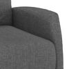 vidaXL Sill&oacute;n reclinable el&eacute;ctrico de tela gris oscuro