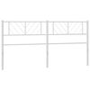 vidaXL Cabecero de repuesto de metal blanco 193 cm