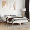 vidaXL Estructura de cama sin colch&oacute;n madera de pino blanca 140x190 cm