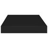 vidaXL Estantes flotantes de pared 2 uds MDF negro 40x23x3,8 cm