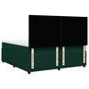 vidaXL Cama box spring con colch&oacute;n terciopelo verde oscuro 180x200 cm