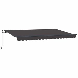 vidaXL Toldo Retr&aacute;ctil Manual Antracita 350 x 200 cm tela
