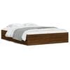 vidaXL Cama con cajones madera de ingenier&iacute;a marr&oacute;n roble 150x200 cm