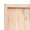 vidaXL Estante de pared madera maciza roble sin tratar 100x60x(2-4) cm