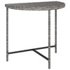 vidaXL Mesa de jard&iacute;n rat&aacute;n sint&eacute;tico gris 80x50x75 cm