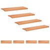 vidaXL Alfombras para escalones 8 uds. 100 x 25 x 2 cm Barniz