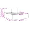 vidaXL Estructura de cama 180 x 200 cm Madera de ingenier&iacute;a