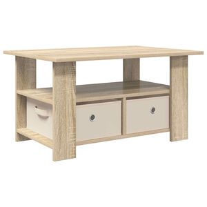 vidaXL Mesa de Caf&eacute; Roble Sonoma 77 x 55 x 42 cm Madera de ingenier&iacute;a